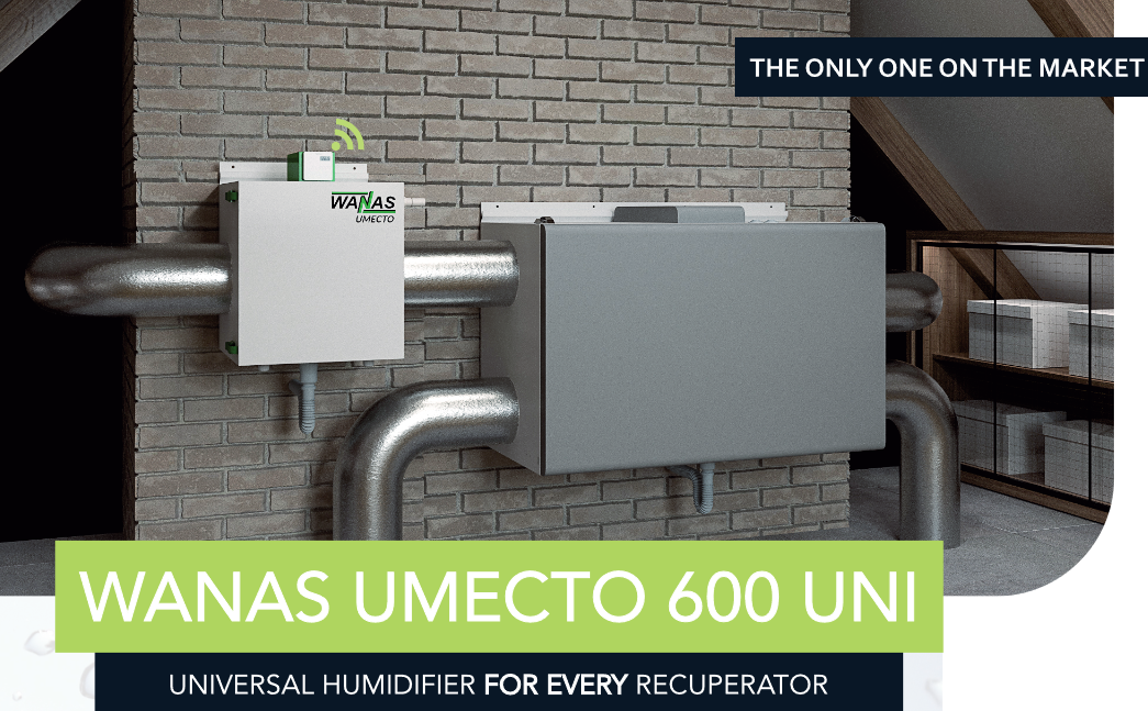 UMECTO 600 UNI nutikas õhuniisutaja.