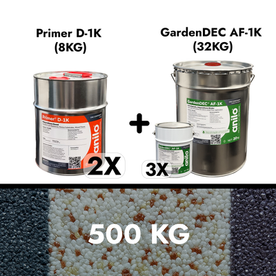 Marble mortar granule Kit (40 m², 8 mm layer)