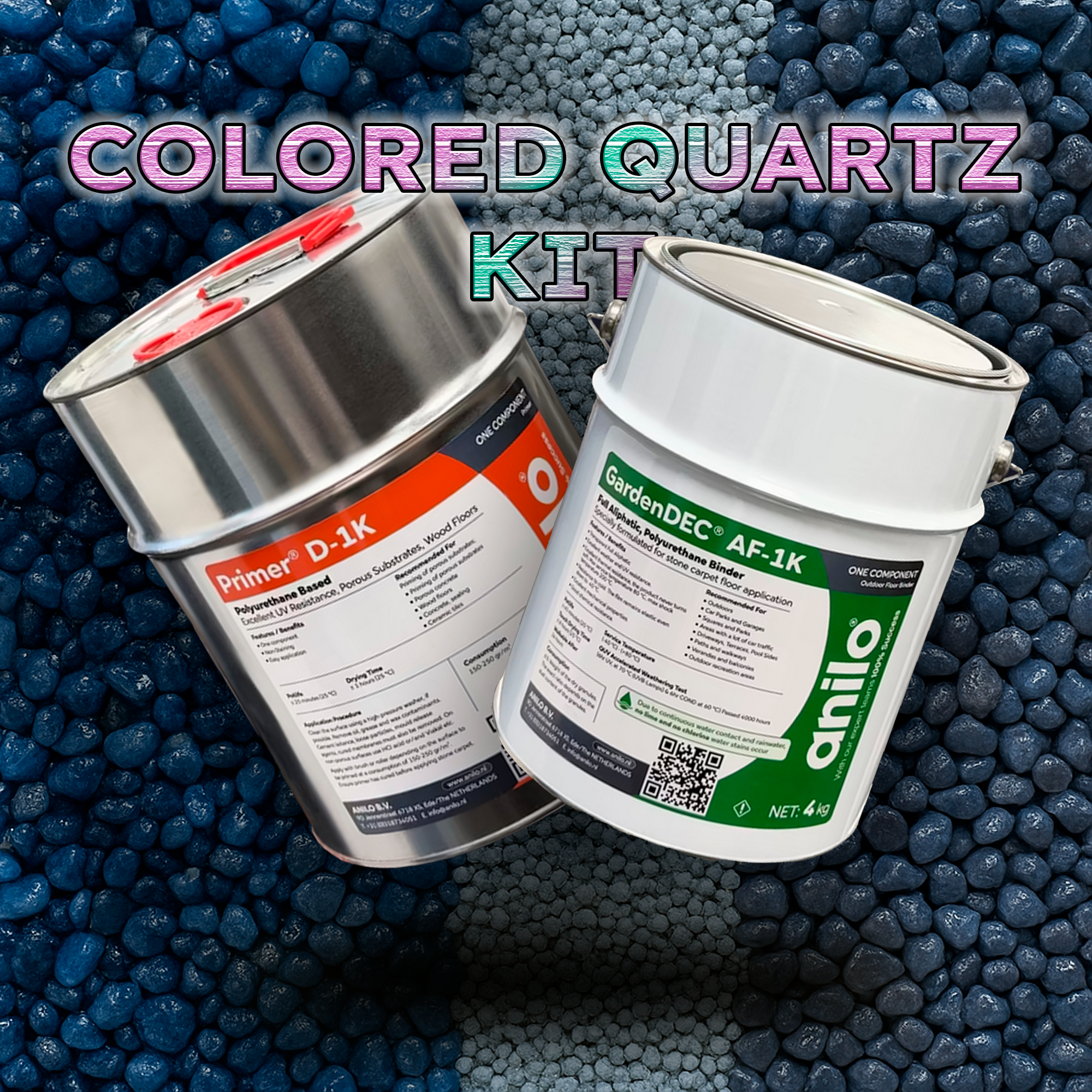 Värviline kvartsliiv Kit (5m², 6mm kiht)