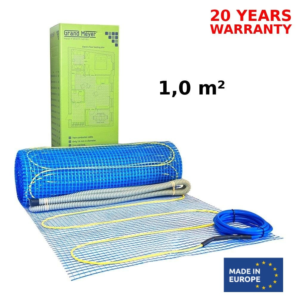 Põrandaküttematt 1 m², 170 W/m², 170 W
